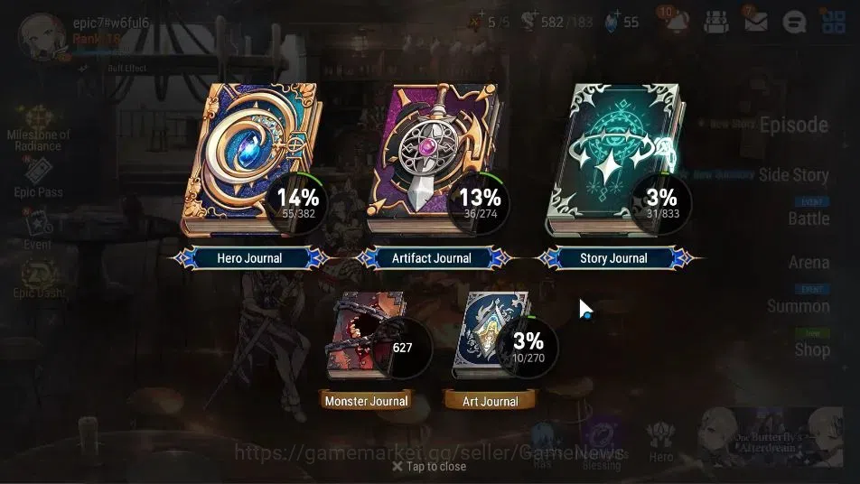 Epic Seven Accounts GLOBAL UnVerif|New Era|2 ML (Rhiana&Luciel,Eternal image 3