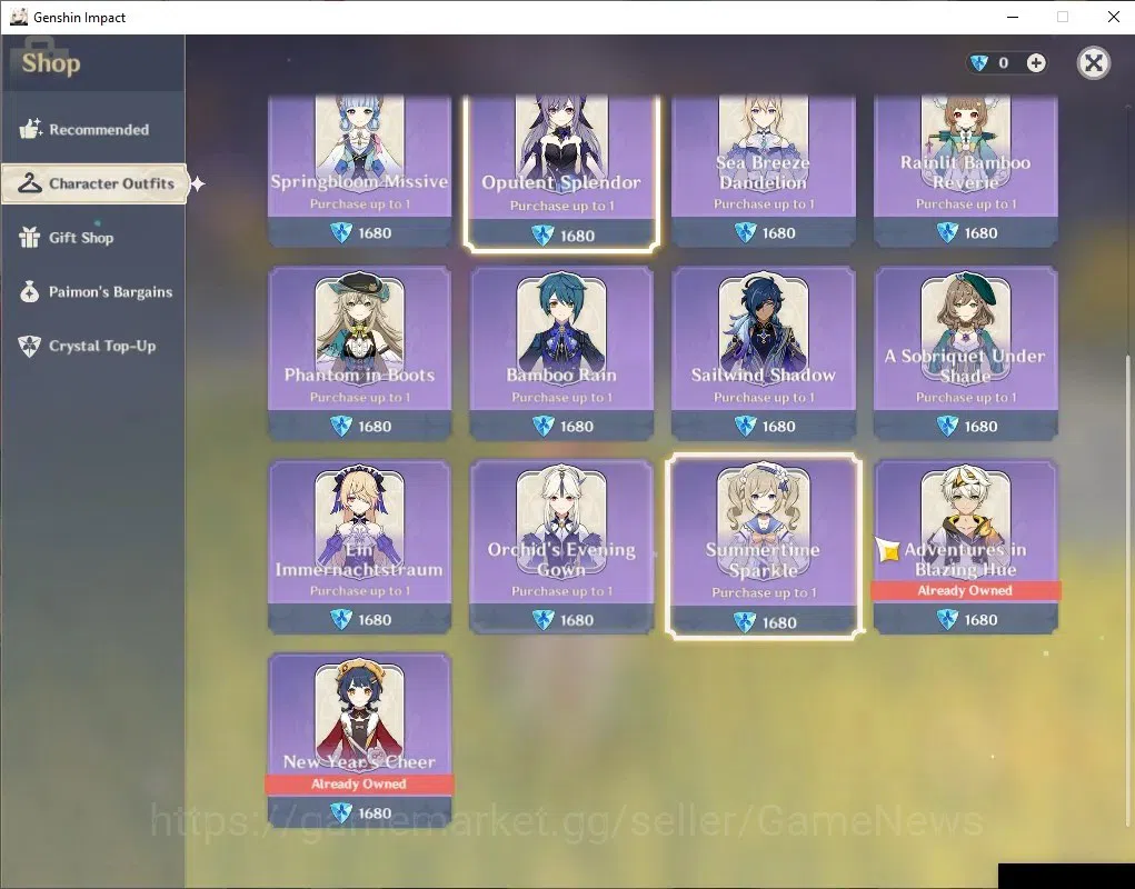 Genshin Impact Accounts ASIA |AR 50 |BD Unset |5 Limited + 3 (*5Wep) |Navi image 10