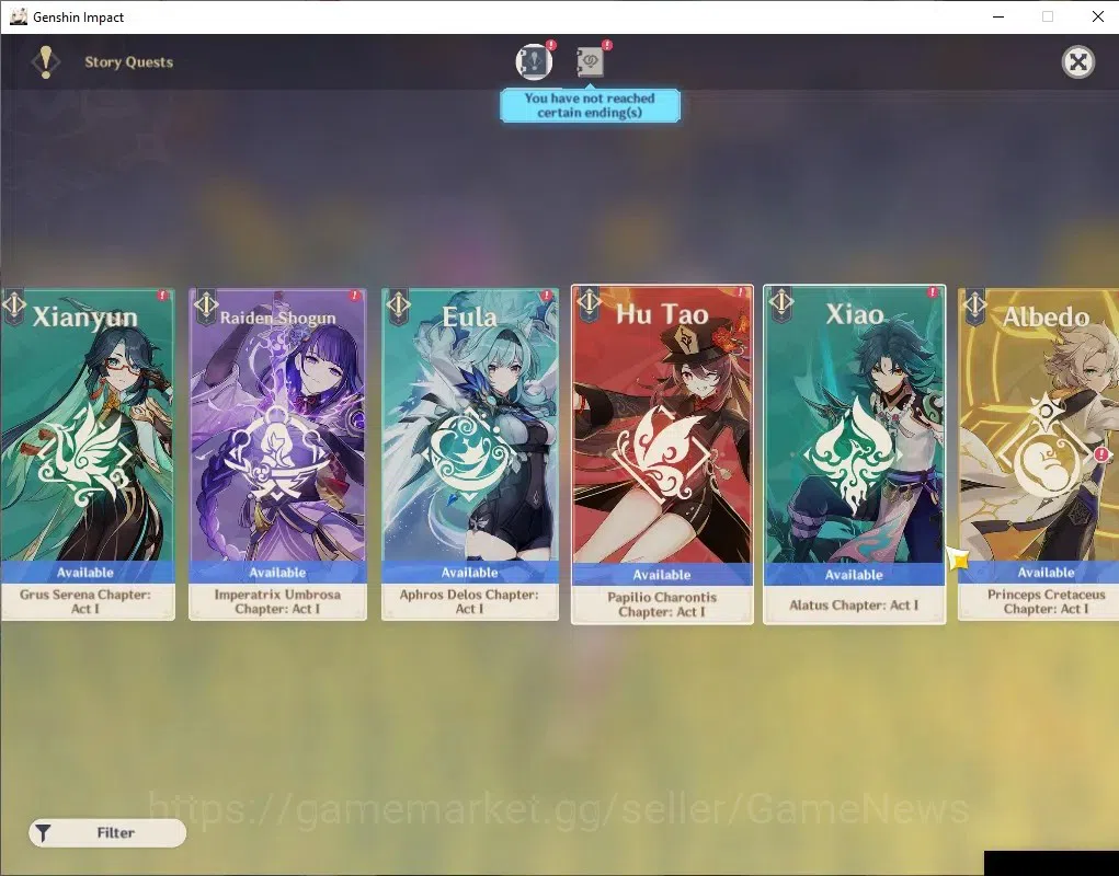 Genshin Impact Accounts ASIA |AR 50 |BD Unset |5 Limited + 3 (*5Wep) |Navi image 17