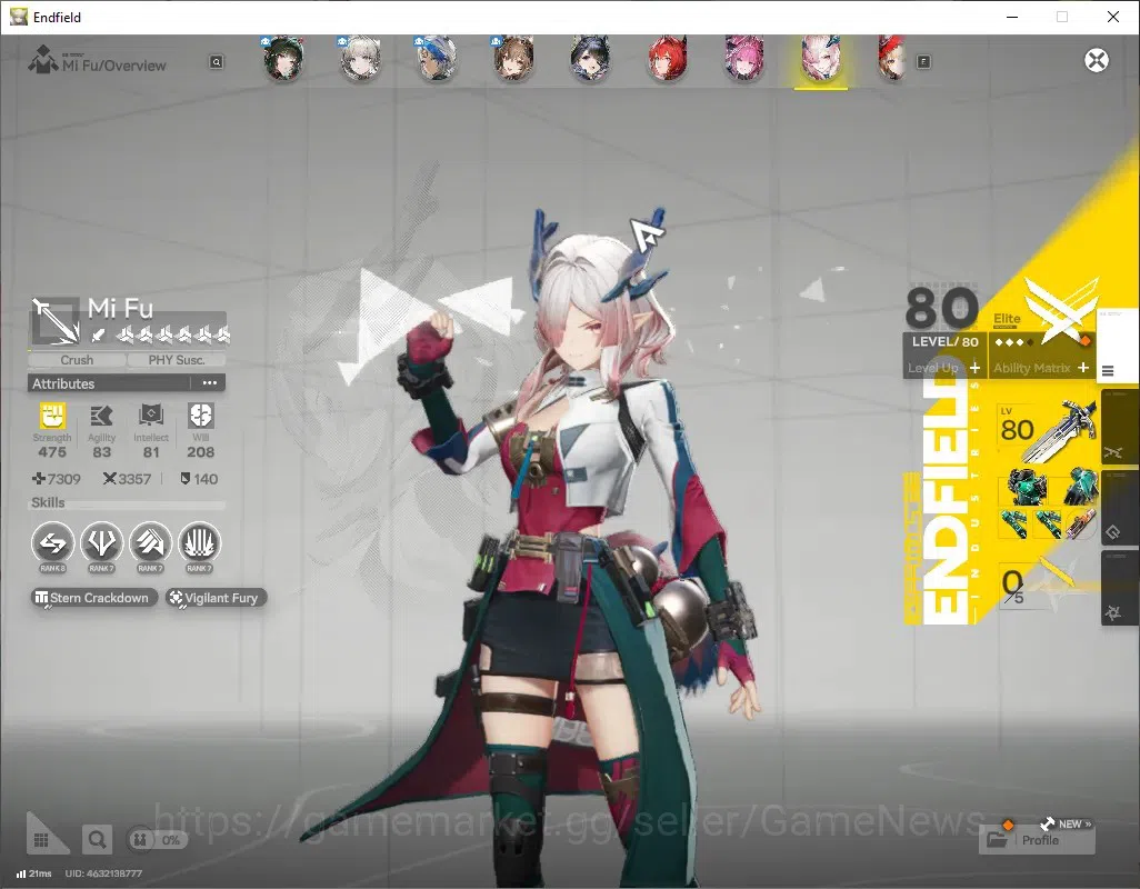 Arknights: Endfield Accounts ASIA|Lv 60|11 SSR (7 11