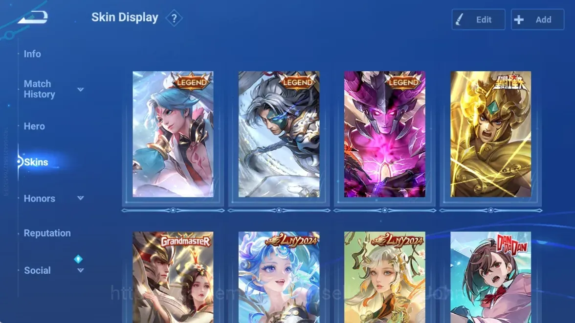 Honor of Kings Accounts Rare Skin Global|113H 180S|3 Legend|1 Saint Seiya|GM Skins|2 LNY 2024|DanDaDan Daji|Worldly 1