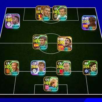 eFootball Accounts High-End Android|PW 3239|Rodri BigT,Eden Hazard BigT,Lamine Yamal ShowT,Vinicius Junior ShowT,Pepe