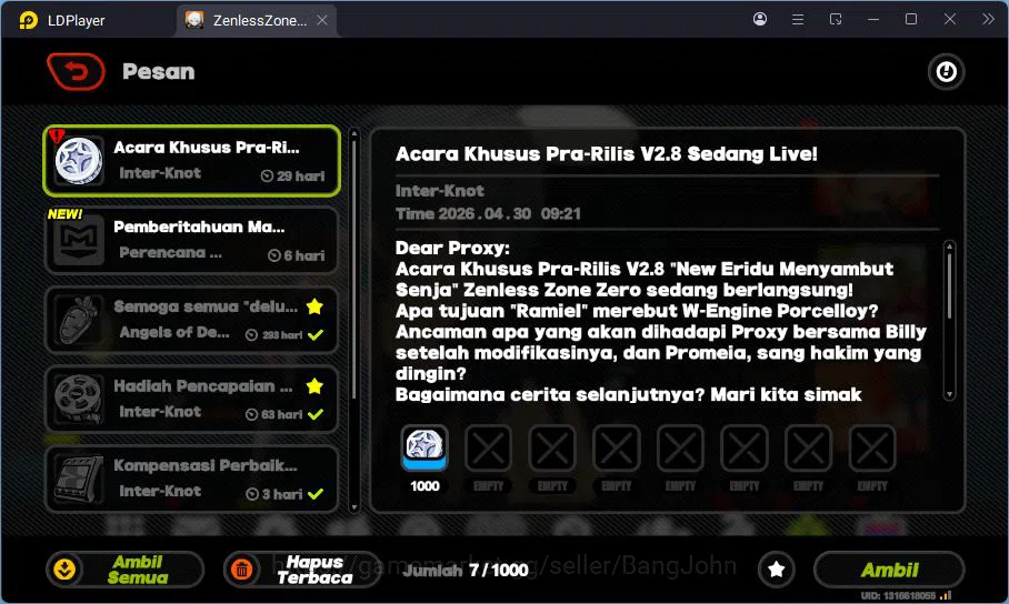 Zenless Zone Zero Accounts ASIA | Nangong Yu, Zhao, Soldier, Lucy, Koleda, MC image 2