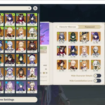 Genshin Impact Accounts Others ASIA|15Limits(*5 Char)(11*5 Wpn)|4 SignRaiden+HuTao+Navia+FurinaC1