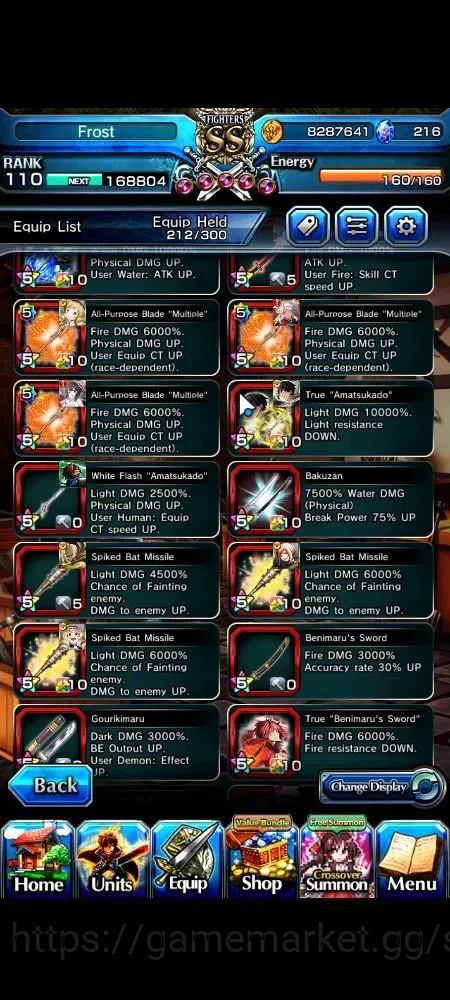 Grand Summoners Accounts Global|Rank 110|23 Ascend+6 TW|[LM Isliid,War Hero image 15