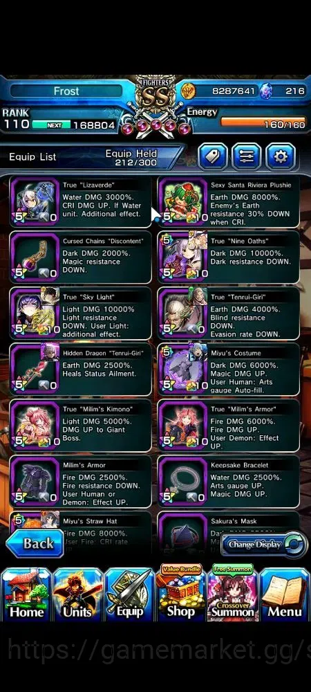 Grand Summoners Accounts Global|Rank 110|23 Ascend+6 TW|[LM Isliid,War Hero image 17