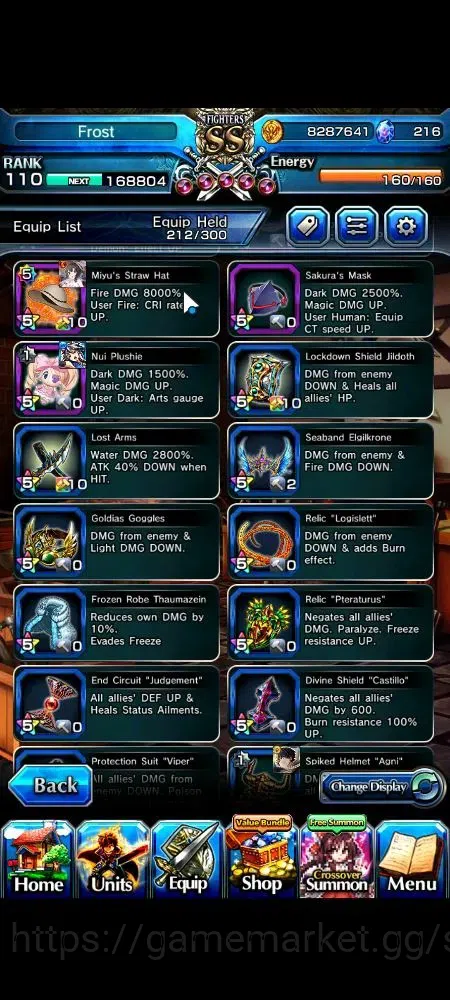 Grand Summoners Accounts Global|Rank 110|23 Ascend+6 TW|[LM Isliid,War Hero image 18
