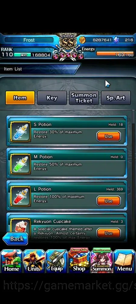 Grand Summoners Accounts Global|Rank 110|23 Ascend+6 TW|[LM Isliid,War Hero image 2