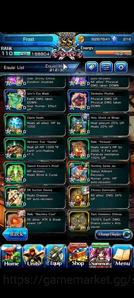 Grand Summoners Accounts Global|Rank 110|23 Ascend+6 TW|[LM Isliid,War Hero image 20