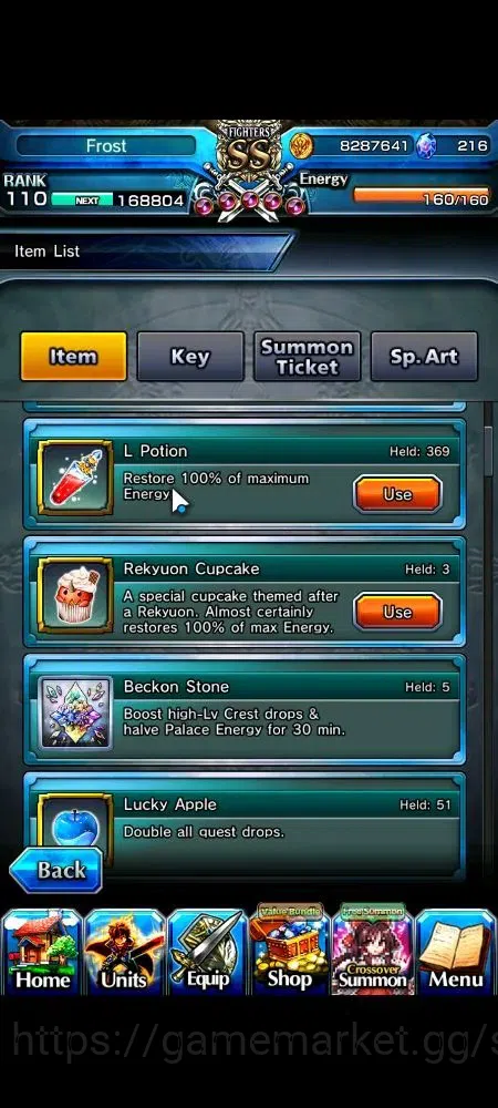 Grand Summoners Accounts Global|Rank 110|23 Ascend+6 TW|[LM Isliid,War Hero image 3