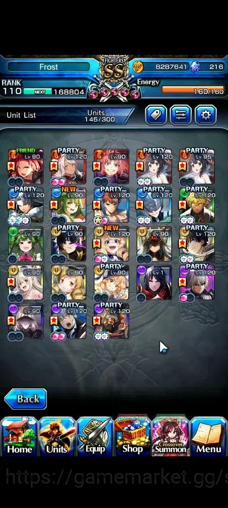 Grand Summoners Accounts Global|Rank 110|23 Ascend+6 TW|[LM Isliid,War Hero image 5