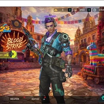 Blood Strike Accounts Collab Skin ASIA|Eternal MP7-Tidesong|Melee Staff|Collab AoT2 Katya-Female Titan,M4A1-Battle of