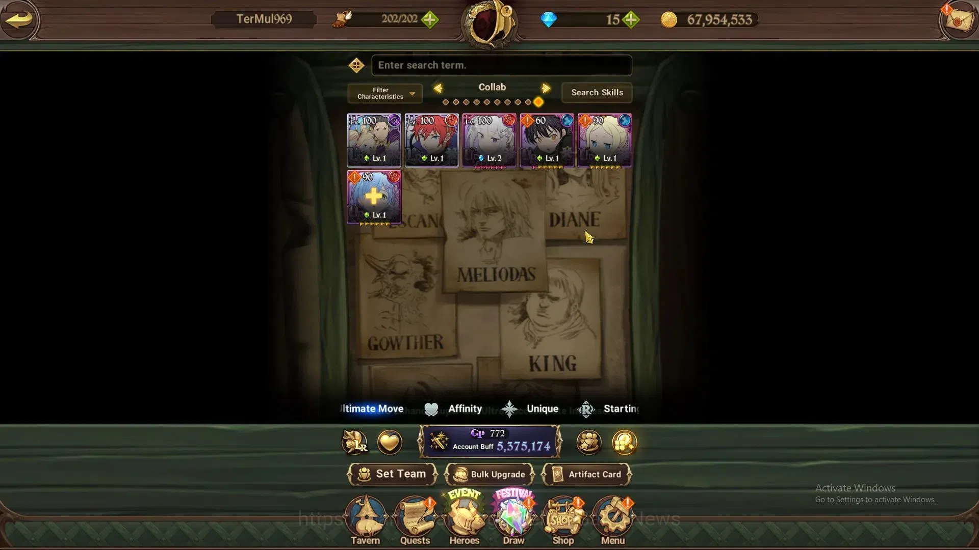 The Seven Deadly Sins: Grand Cross Accounts GLOBAL|5,3M CC|1 LS,15 Dm+Collab[ReZERO,FF]|7 LR+8 image 10