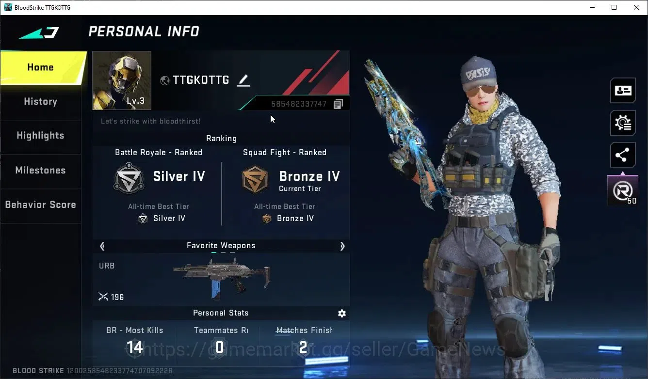 Blood Strike Accounts Others ASIA|ETERNAL BIZON-Seraph + 3 Legendary M4A1,MP5,SVD|NetEase|Check SS|BLS5408 2