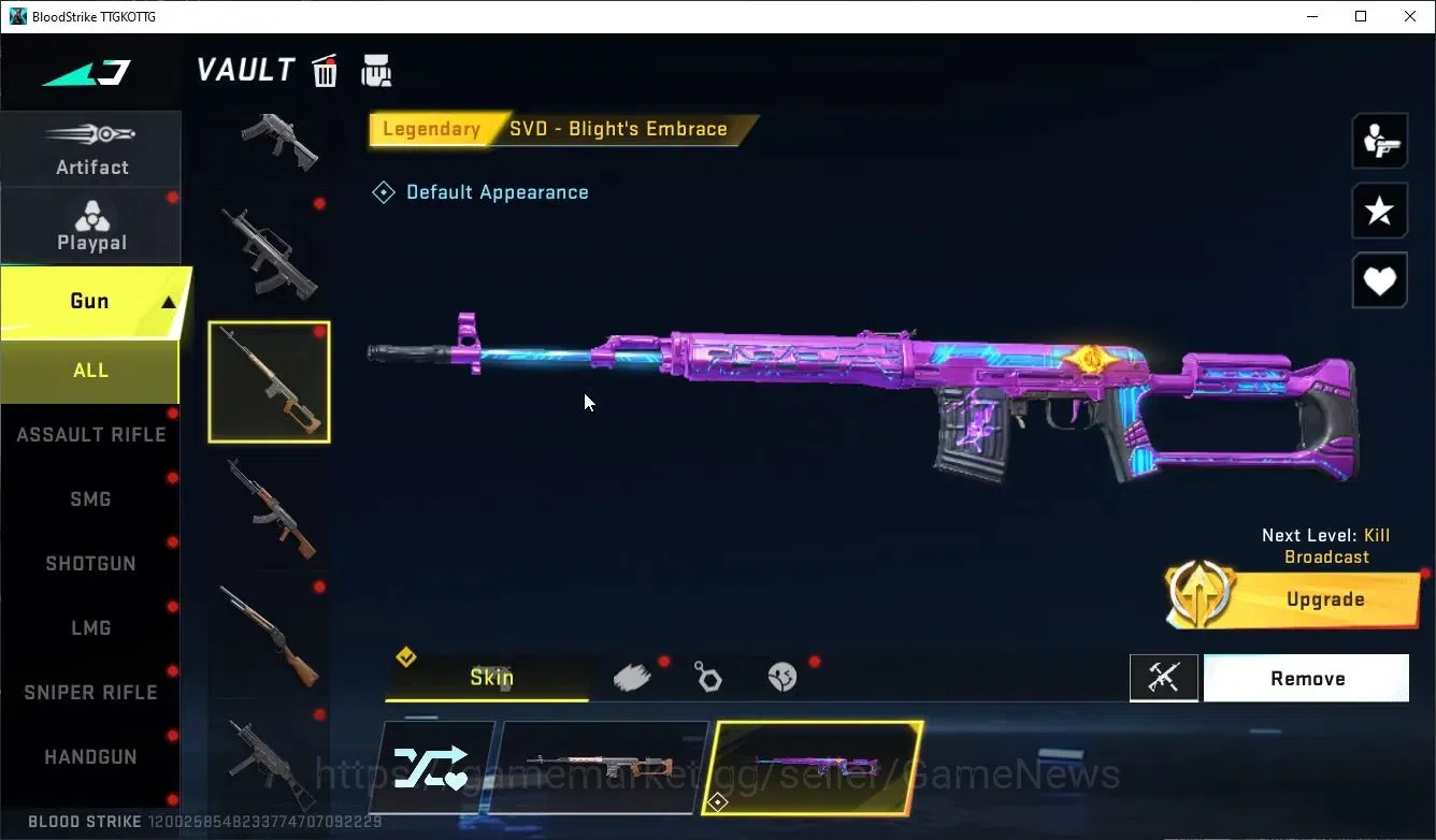 Blood Strike Accounts Others ASIA|ETERNAL BIZON-Seraph + 3 Legendary M4A1,MP5,SVD|NetEase|Check SS|BLS5408 5