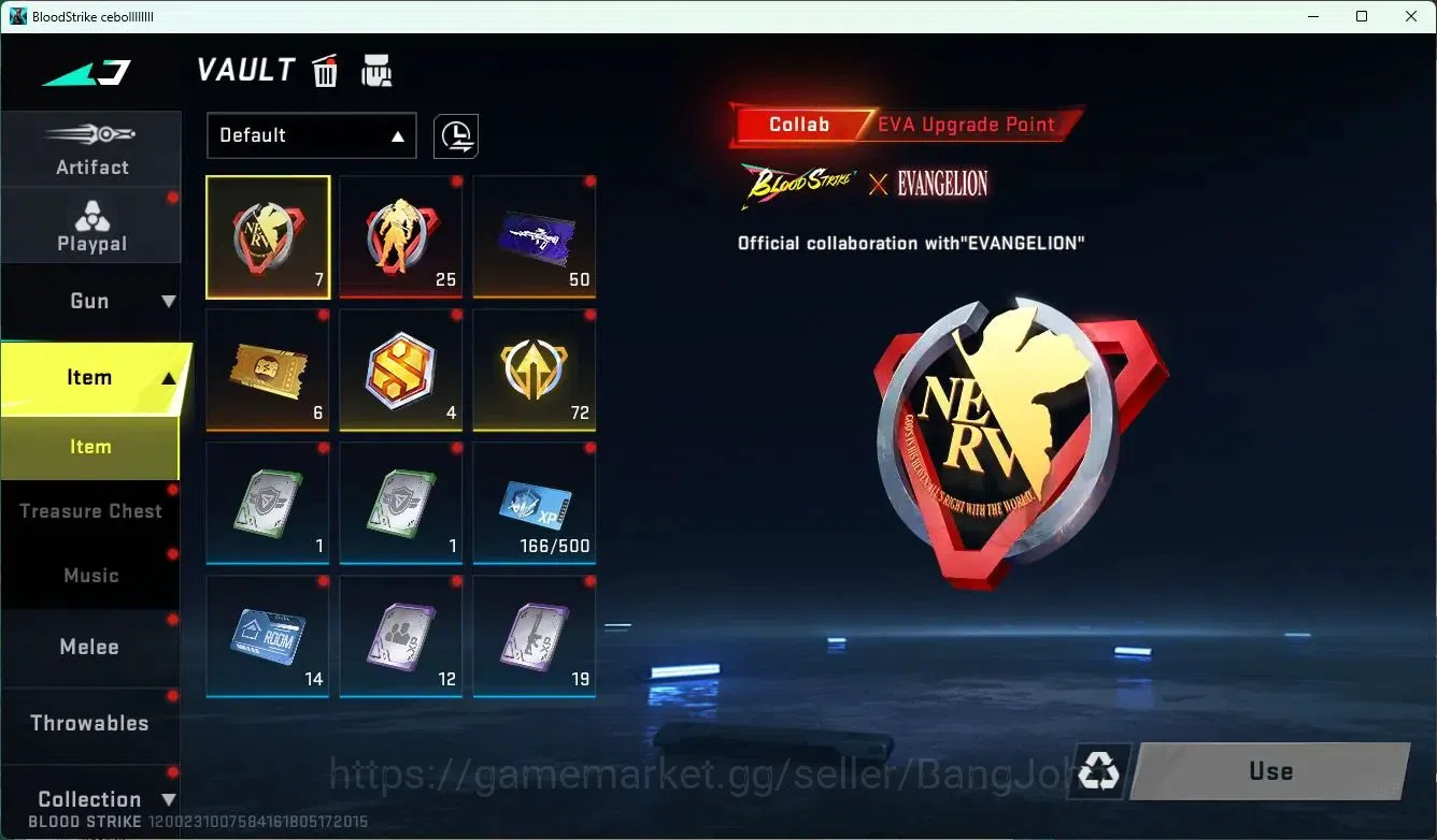 Blood Strike Accounts ASIA | ETERNAL ZERO-Odashadow | 8 EVA items | 1 TR image 10