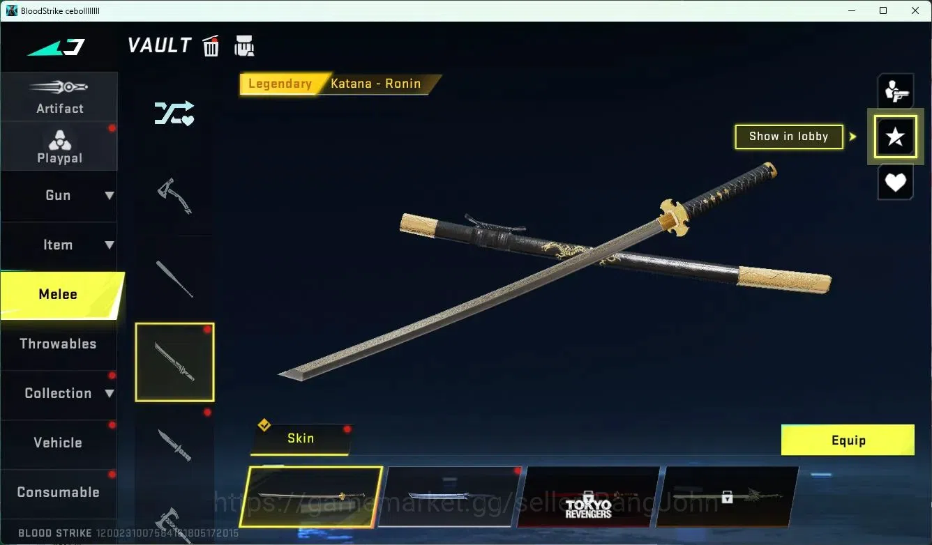Blood Strike Accounts ASIA | ETERNAL ZERO-Odashadow | 8 EVA items | 1 TR image 12