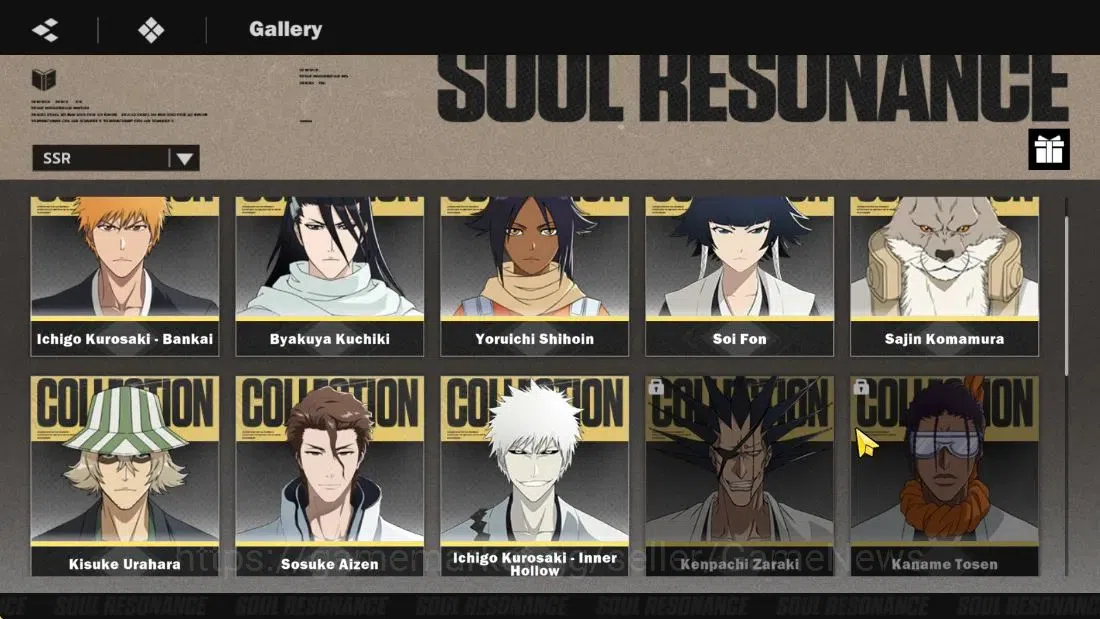 BLEACH: Soul Resonance Accounts NuverseSEA|Lv 61|8 SSR|[Ichgho Hollow B1+SignA2,Ic image 1
