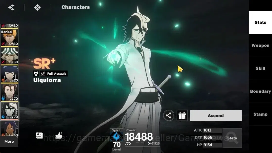 BLEACH: Soul Resonance Accounts NuverseSEA|Lv 61|8 SSR|[Ichgho Hollow B1+SignA2,Ic image 17