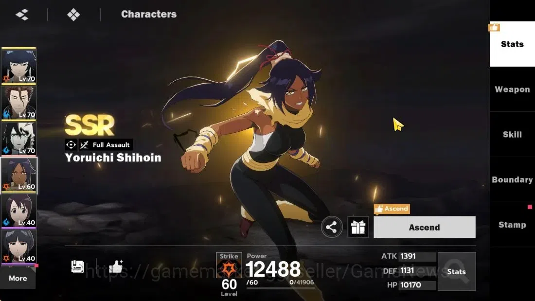 BLEACH: Soul Resonance Accounts NuverseSEA|Lv 61|8 SSR|[Ichgho Hollow B1+SignA2,Ic image 18