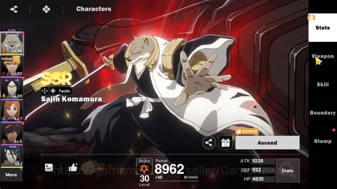 BLEACH: Soul Resonance Accounts NuverseSEA|Lv 61|8 SSR|[Ichgho Hollow B1+SignA2,Ic image 19