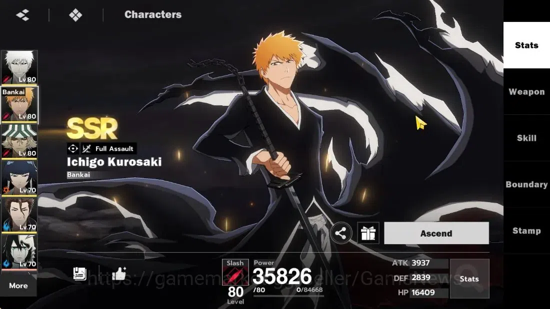BLEACH: Soul Resonance Accounts NuverseSEA|Lv 61|8 SSR|[Ichgho Hollow B1+SignA2,Ic image 6