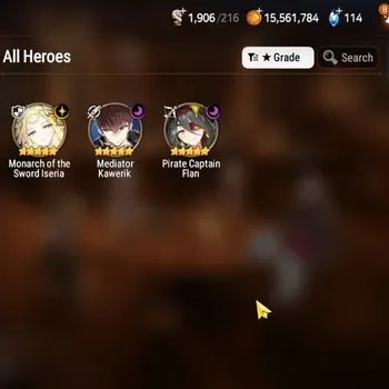 Epic Seven Accounts High-End Global UnVerif|NewEra|3 ML(Monarch,Pirate Captain Flan,M