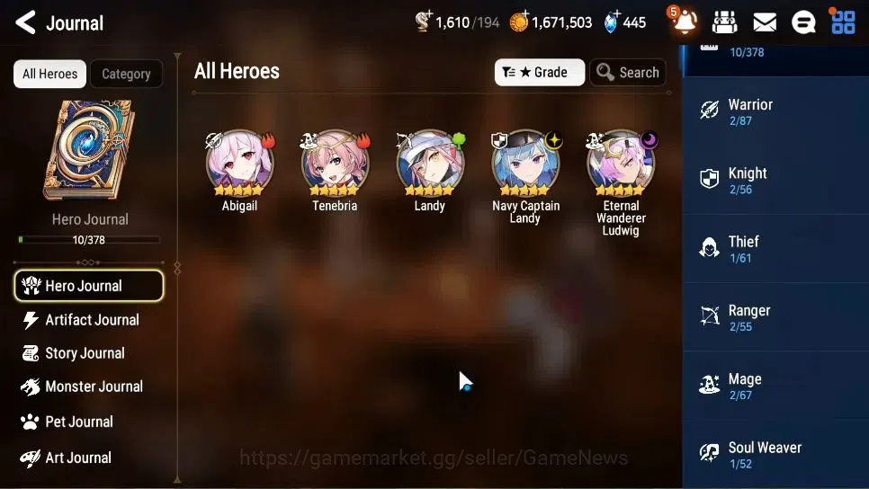 Epic Seven Accounts GLOBAL Unverif|New Era|2 ML(NC Landy,Eternal Wande image 6