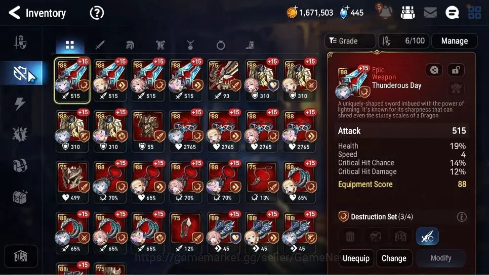 Epic Seven Accounts GLOBAL Unverif|New Era|2 ML(NC Landy,Eternal Wande image 8