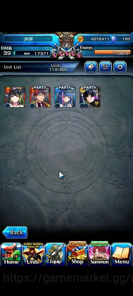 Grand Summoners Accounts Global|Rank 39|183 cc|4 Ascend 1 TW|Choi Jong-In+T image 4