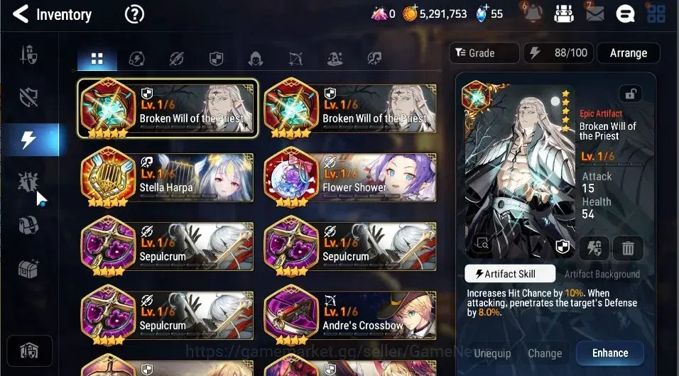Epic Seven Accounts GLOBAL|UnVerif|2 ML|Rhiana N Luciel,Straze)+Setsuk image 16