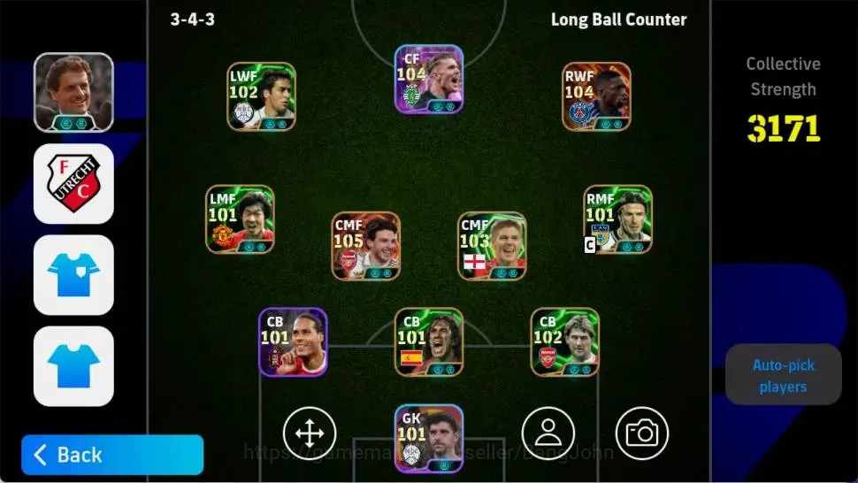 eFootball Accounts Mobile|PW 3171|Bigtme Declan|Epic Shevchenko,Cruyf image 1