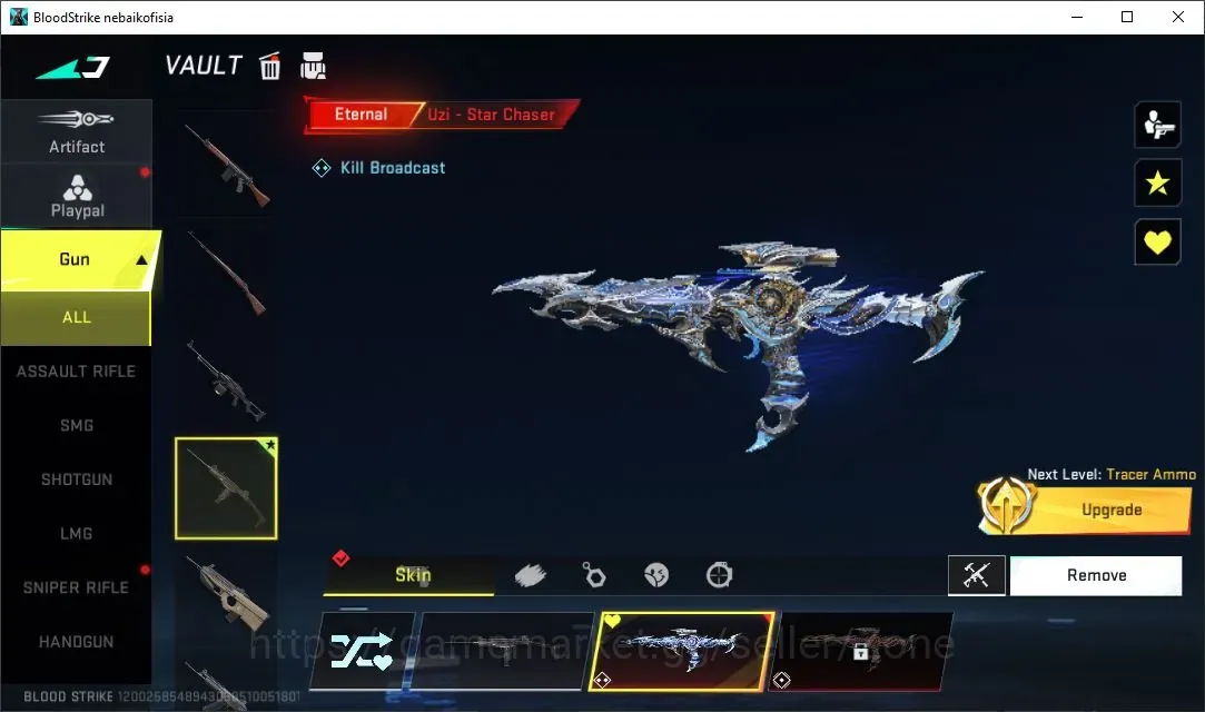 Blood Strike Accounts Starter ASIA|1 ETERNAL: Uzi-Star Chaser Lv2 | 2 LEGENDARY Camo Chests | 1 EPIC Rename Card|Check 1