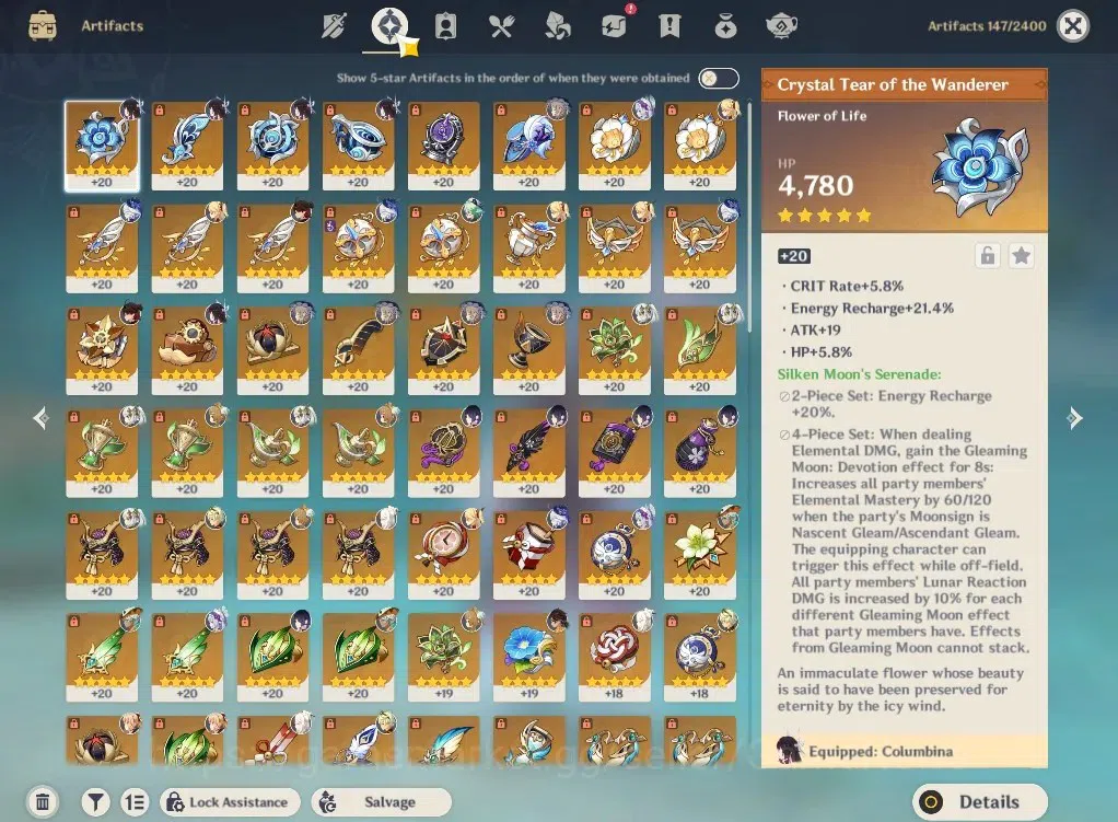 Genshin Impact Accounts ASIA|AR56|4Limited+2(*5Weapon)|Columbina,Nahida,Fu image 7