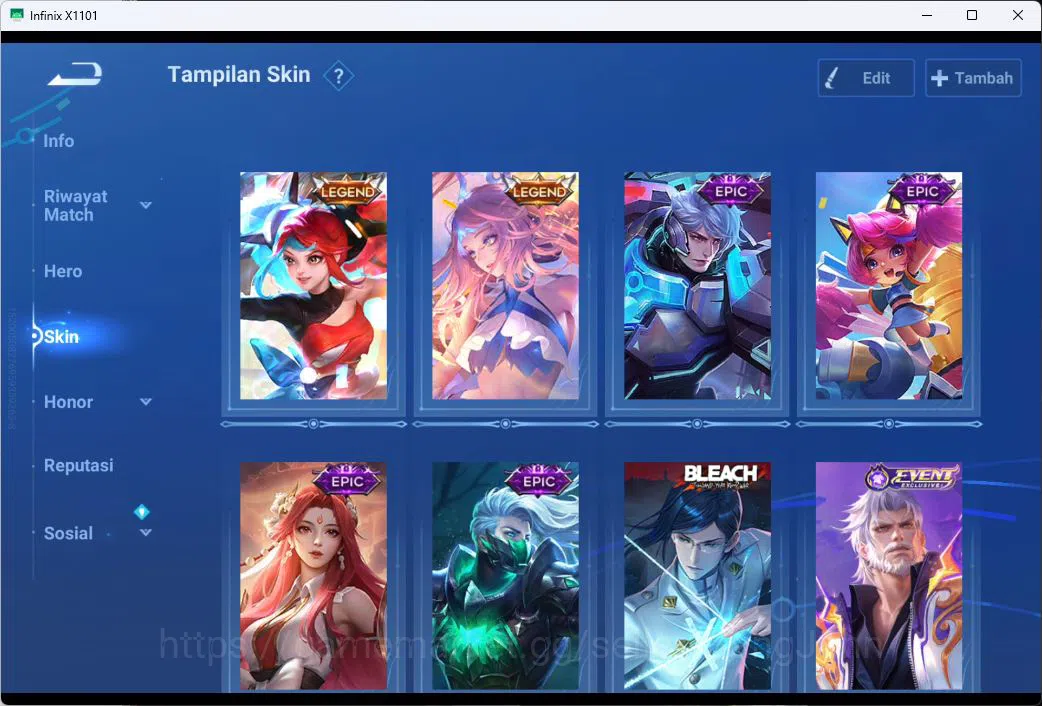 Honor of Kings Accounts GLOBAL|101HR|75SK|LEGEN=ANGELA|BLEACH=HOU YI|EVENT image 12