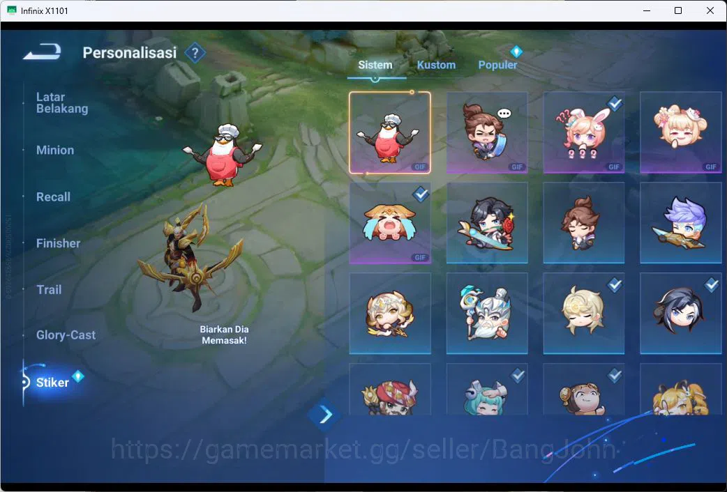 Honor of Kings Accounts GLOBAL|101HR|75SK|LEGEN=ANGELA|BLEACH=HOU YI|EVENT image 3