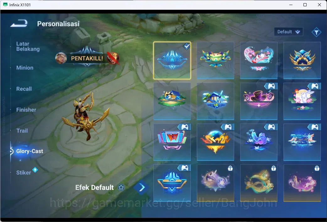 Honor of Kings Accounts GLOBAL|101HR|75SK|LEGEN=ANGELA|BLEACH=HOU YI|EVENT image 4