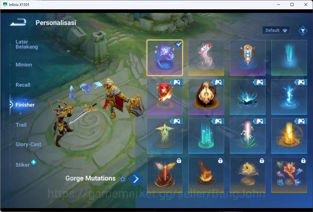 Honor of Kings Accounts GLOBAL|101HR|75SK|LEGEN=ANGELA|BLEACH=HOU YI|EVENT image 6