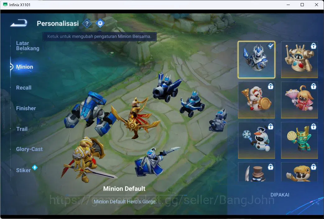 Honor of Kings Accounts GLOBAL|101HR|75SK|LEGEN=ANGELA|BLEACH=HOU YI|EVENT image 8