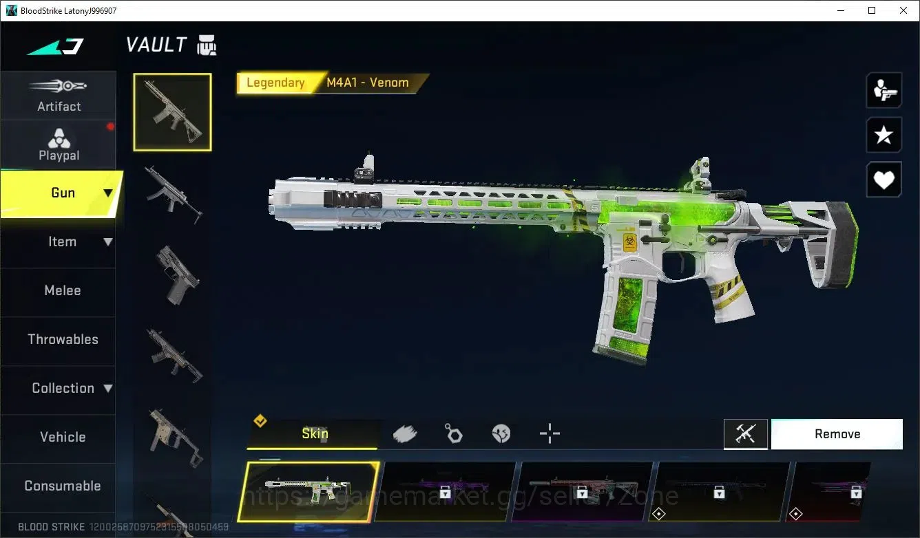 Blood Strike Accounts Others Asia|1 ULTRA MELEE: Scythe - Harvester|2 LEGENDARY GUNS|L5 Bronze IV|Nova 1