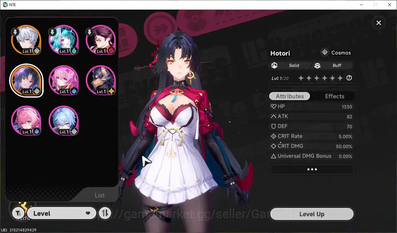 Neverness to Everness Accounts GLOBAL SEA|HL 3|1 SSR| Limited Hotori + Outfit |+1 image 1
