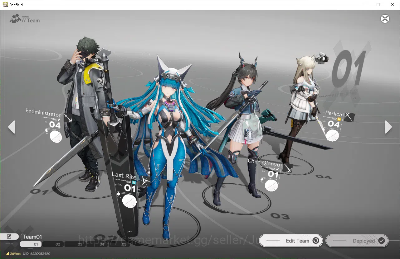 Arknights: Endfield Accounts NA/EU Lv2|Day2 Login|1340 Arsenal|1 Meta SSR (Last Rite)+4SR Operators|2 WP 6*|Male 12