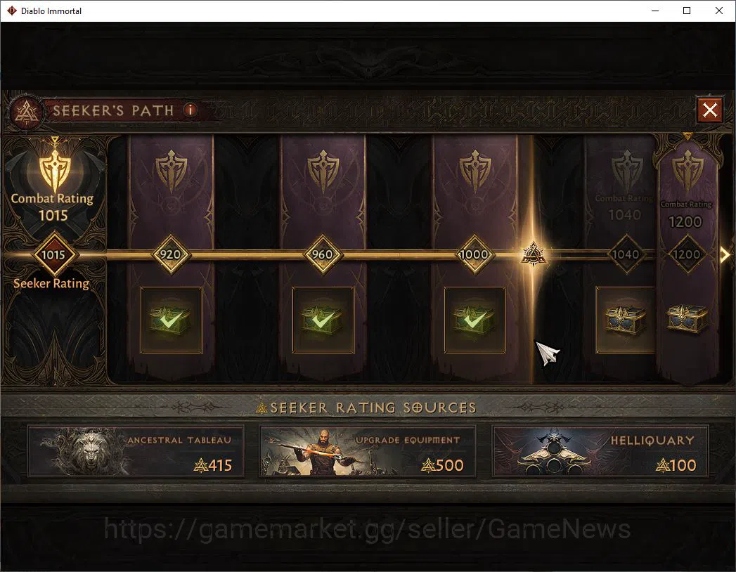 Diablo Immortal Accounts SEA - Anu|Lv60(652)|Demon hunter|37k CR|Reso 540|P image 6