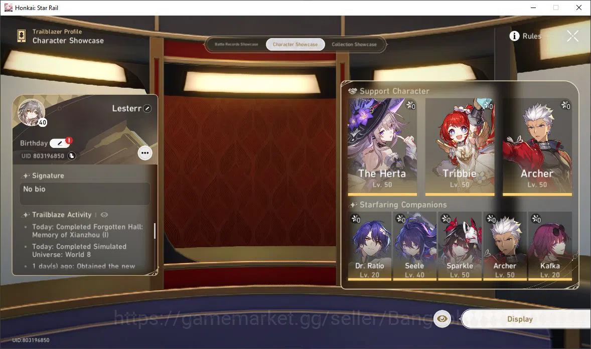 Honkai Star Rail Accounts [ASIA] HSR TL40 9 Limit Prime Team Archer + 34 Spe image 13