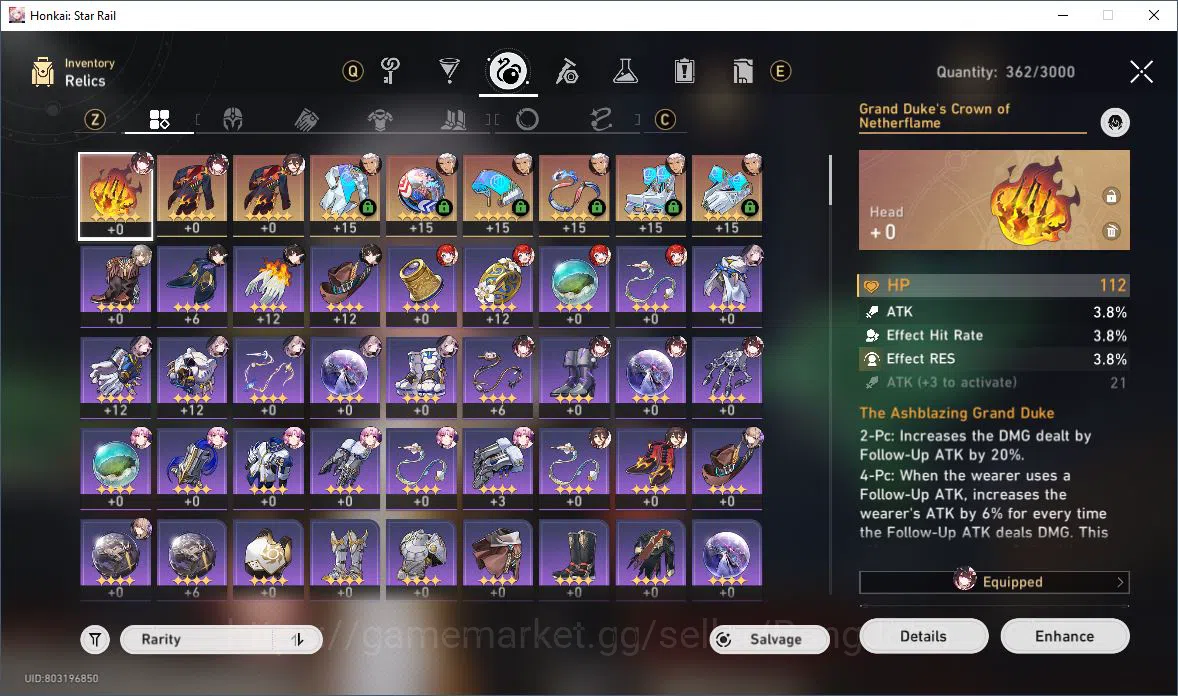 Honkai Star Rail Accounts [ASIA] HSR TL40 9 Limit Prime Team Archer + 34 Spe image 8