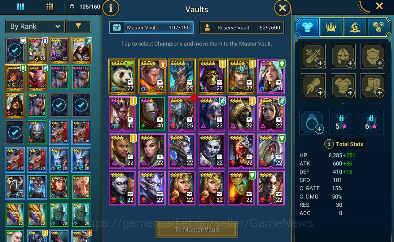 Raid: Shadow Legends Accounts Lv 52 1,43M Pwr|1 Myth Nais+29 Legend(Brogni,Edwar image 6