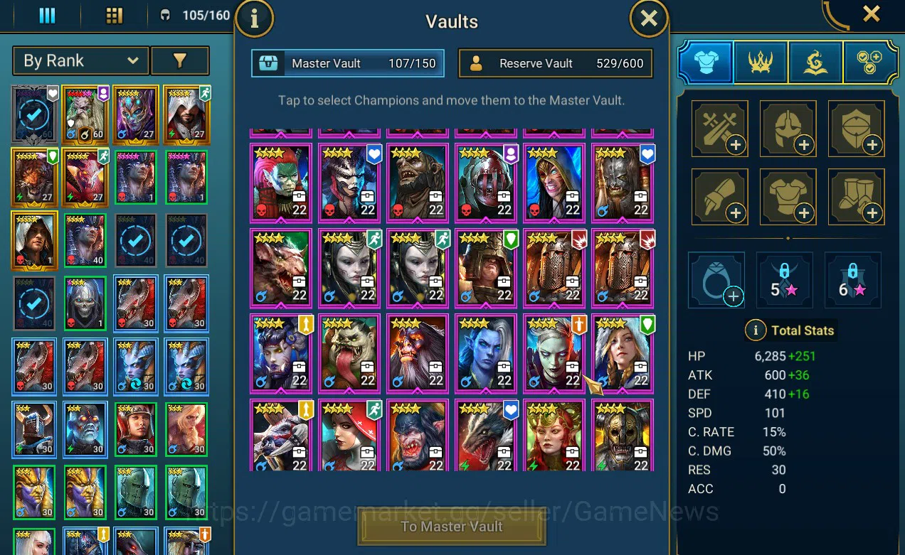 Raid: Shadow Legends Accounts Lv 52 1,43M Pwr|1 Myth Nais+29 Legend(Brogni,Edwar image 7