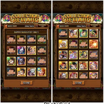 One Piece Treasure Cruise Accounts Mid‑range #OPTC235: 237 GEM!! [Android] Level 355, Bounty 49M | Sugo Rare 246/365, 27