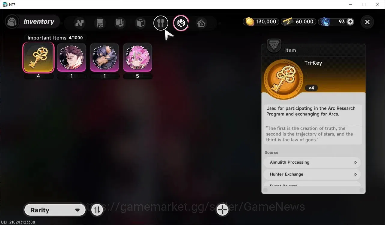 Neverness to Everness Accounts GLOBAL EU|HL 3|3 SSR Limited Nanally, Daffodill +  image 8