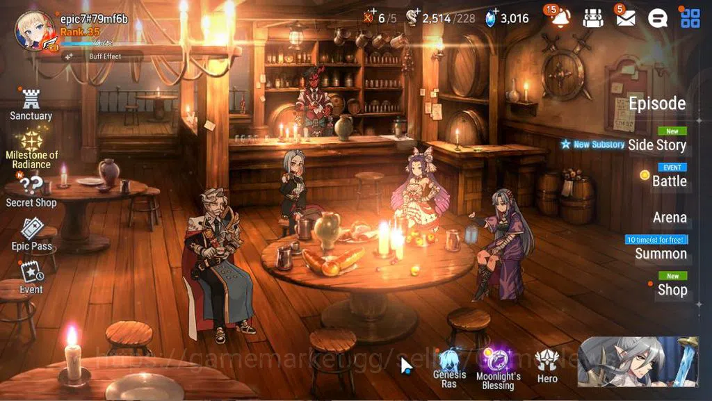 Epic Seven Accounts GBL Unverif|New Era|4 ML(Jkise,SE Celline,US Choux image 1